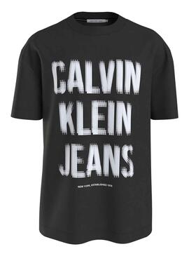 Camiseta Calvin Klein Illusion Negro para Hombre