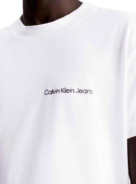 Camiseta Calvin Klein Jeans Basica Blanco