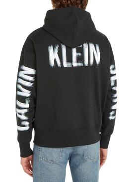 Sudadera Calvin Klein Illusion Negro Para Hombre