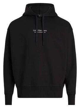 Sudadera Calvin Klein Illusion Negro Para Hombre