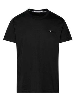 Camiseta Calvin Klein Embro Badge Basic Negro