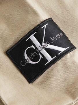 Pantalon Calvin Klein Cargo Beige Para Hombre