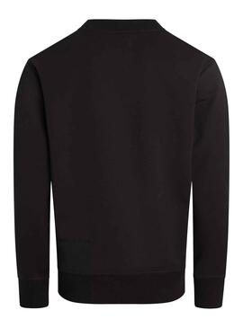 Sudadera Calvin Klein Perforated Monologo Negro