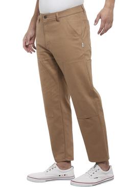 Pantalon Tommy Jeans Patch Camel Hombre