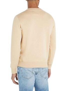 Sudadera Calvin Klein Embro Badge Basic Beige