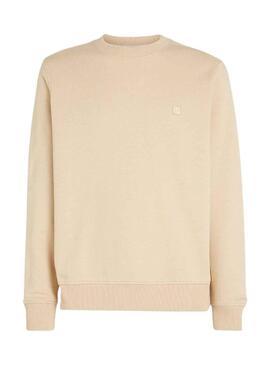 Sudadera Calvin Klein Embro Badge Basic Beige