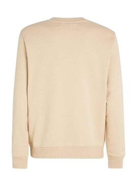 Sudadera Calvin Klein Embro Badge Basic Beige