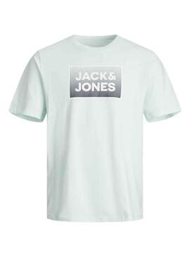 Camiseta Jack and Jones Steel Turquesa Para Niño