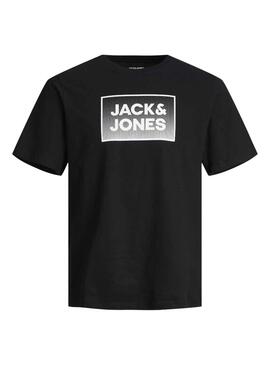 Camiseta Jack and Jones Steel Negro Para Niño