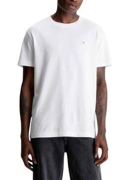 Camiseta Calvin Klein Jeans Embro Badge Blanco