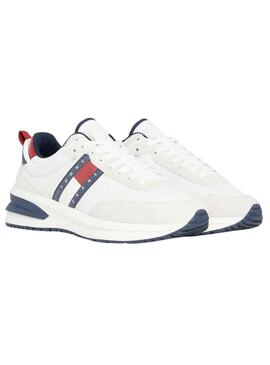 Zapatillas Tommy Jeans Runner Blanco Para Hombre