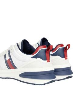 Zapatillas Tommy Jeans Runner Blanco Para Hombre