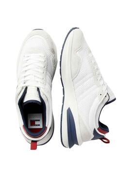 Zapatillas Tommy Jeans Runner Blanco Para Hombre