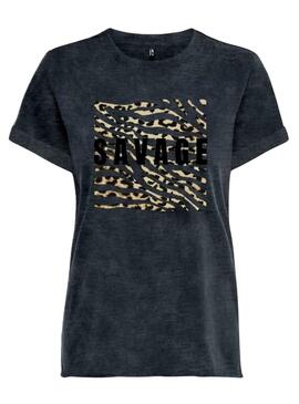 Camiseta Only Elif Negro Para Mujer