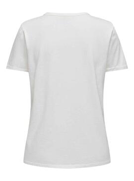 Camiseta Only Elif Blanco Para Mujer