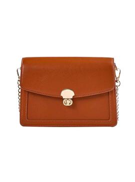 Bolso Naf Naf Cadena Camel Para Mujer