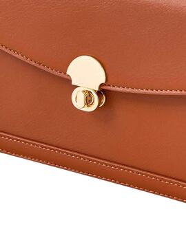 Bolso Naf Naf Cadena Camel Para Mujer
