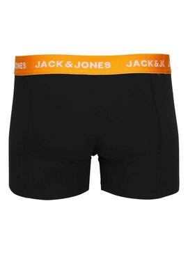 Calzoncillos Jack and Jones Gab Pack 3 Negro