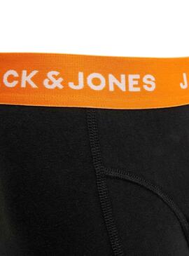 Calzoncillos Jack and Jones Gab Pack 3 Negro