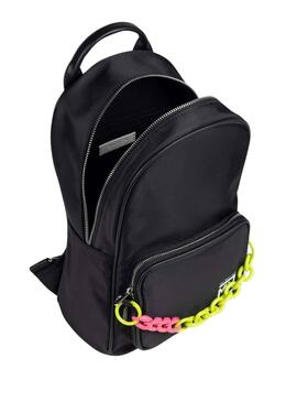 Mochila Munich Cadena Negro Para Mujer