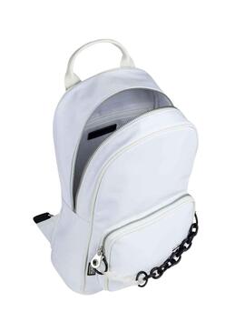 Mochila Munich Cadena Blanco Para Mujer