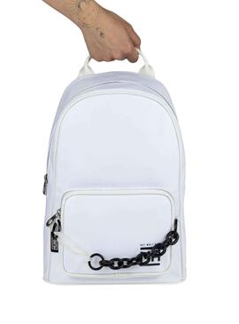 Mochila Munich Cadena Blanco Para Mujer