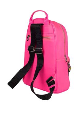 Mochila Munich Rosa Fucsia Cadena Para Mujer