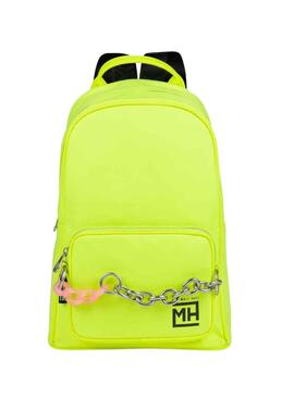 Mochila Munich Verde Lima Cadena Para Mujer