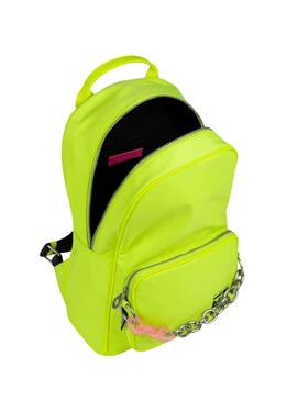 Mochila Munich Verde Lima Cadena Para Mujer