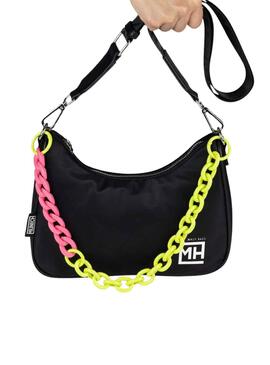 Bolso Munich Baguette Negro Para Mujer