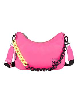 Bolso Munich Rosa Fucsia Baguette Para Mujer