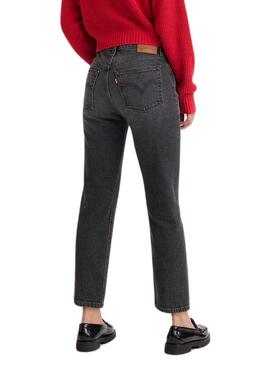 Pantalon Vaquero Levis 501 Crop Negro Para Mujer