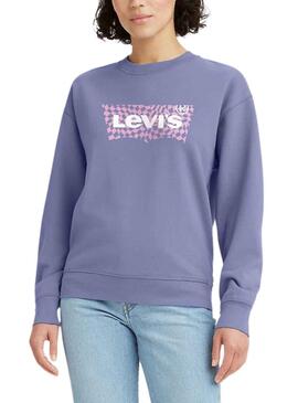 Sudadera Levis Basic Lila Para Mujer