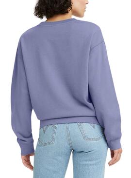 Sudadera Levis Basic Lila Para Mujer