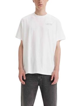 Camiseta Levis Relaxed Blanco Para Hombre