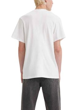 Camiseta Levis Relaxed Blanco Para Hombre
