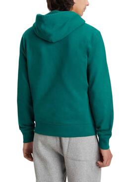 Sudadera Levis Hoodie Basic Verde Para Hombre