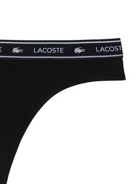 Tanga Lacoste Negro Para Mujer