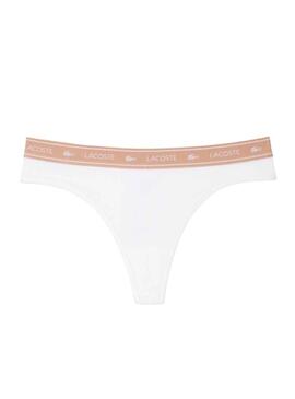 Tanga Lacoste Blanco Para Mujer