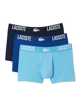 Pack Boxers Lacoste Azul Para Hombre