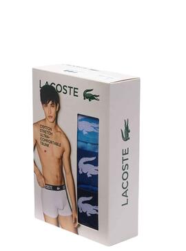 Pack Boxers Lacoste Azul Para Hombre