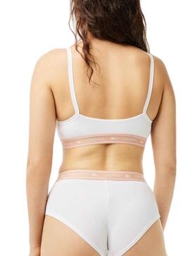 Sujetador Lacoste Brasier Basic Blanco Para Mujer