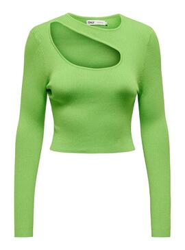 Top Only Meddi Peek A Boo Verde Para Mujer