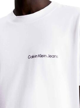 Camiseta Calvin Klein Institutional Blanco Hombre