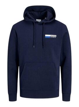 Sudadera Jack And Jones Corp Logo Hood Marino