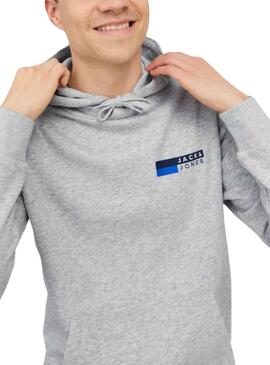 Sudadera Jack And Jones Corp Logo Gris Hombre