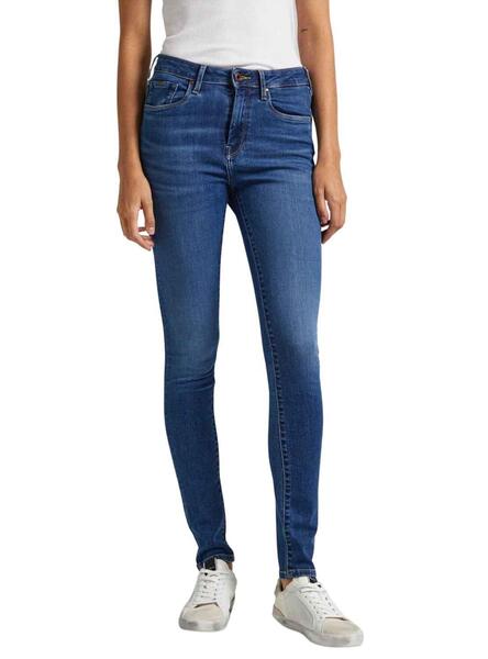 Pantalón Vaquero Pepe Jeans Skinny Tiro Alto Mujer