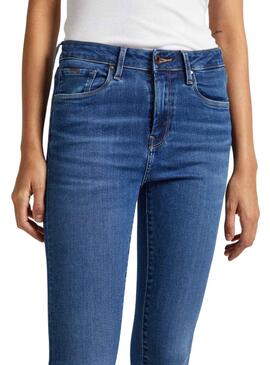 Pantalón Vaquero Pepe Jeans Skinny Tiro Alto Mujer