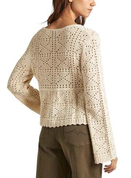 Jersey Pepe Jeans Gaelle Beige Para Mujer