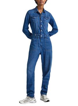 Mono Largo Pepe Jeans Denim Para Mujer